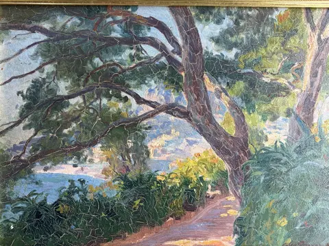 View from Monaco. Gardens of Saint Martin. By Louis Tinayre – image 2
