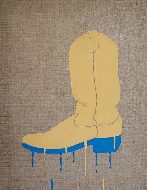 Snorri ASMUNDSSON: Gold and Blue Boot