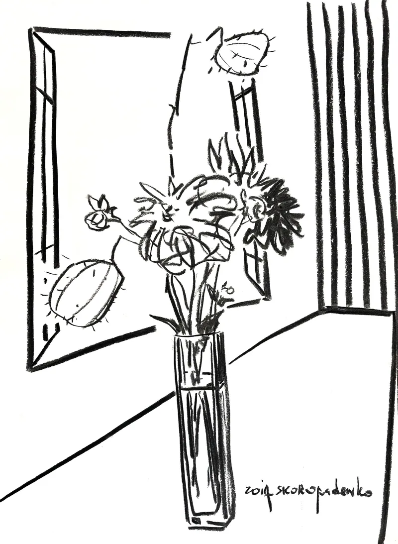 Still life and Window. Zoia SKOROPADENKO