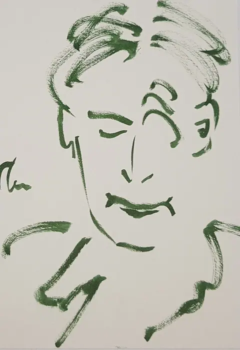 The portrait of a woman