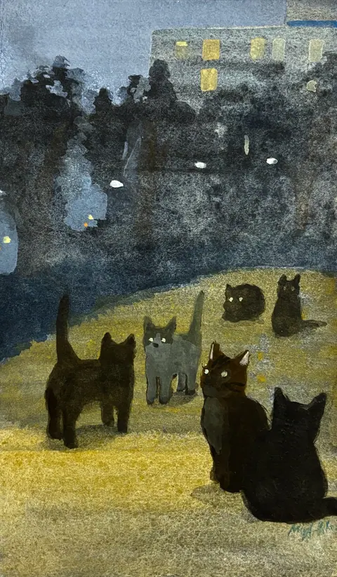 A Gathering in a Park. Mina Arakaki