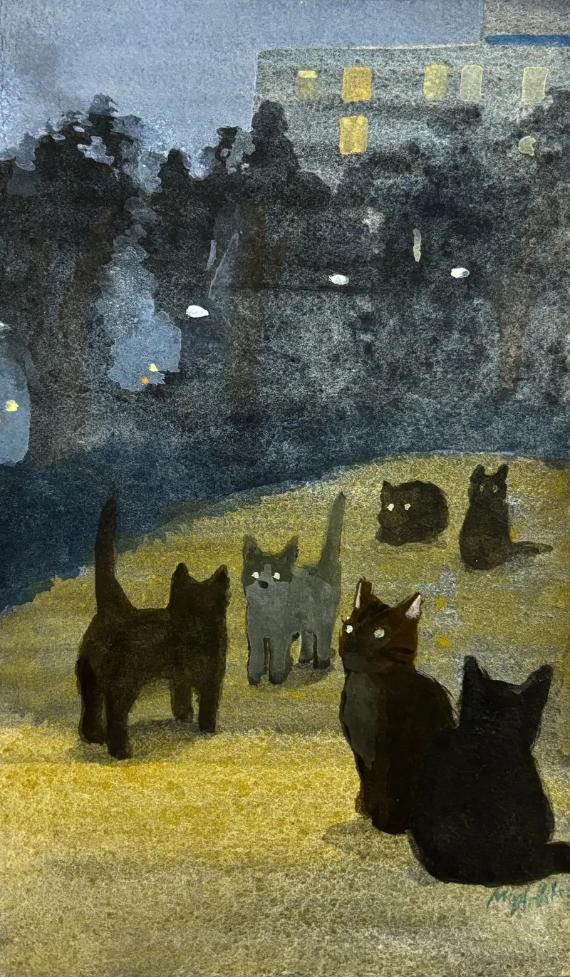 A Gathering in a Park. Mina Arakaki