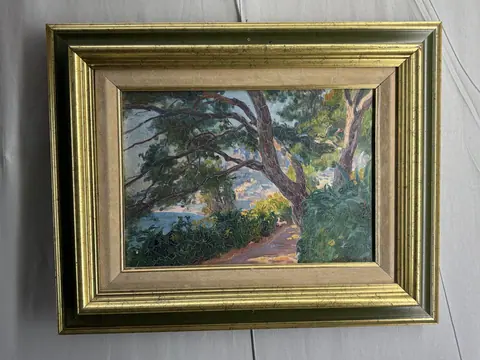 View from Monaco. Gardens of Saint Martin. By Louis Tinayre – image 1
